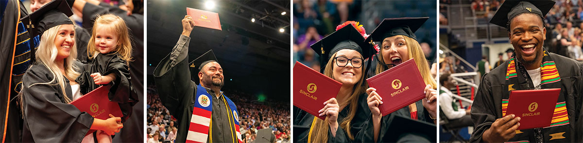 Collage of images of a wide range of Sinclair graduates.