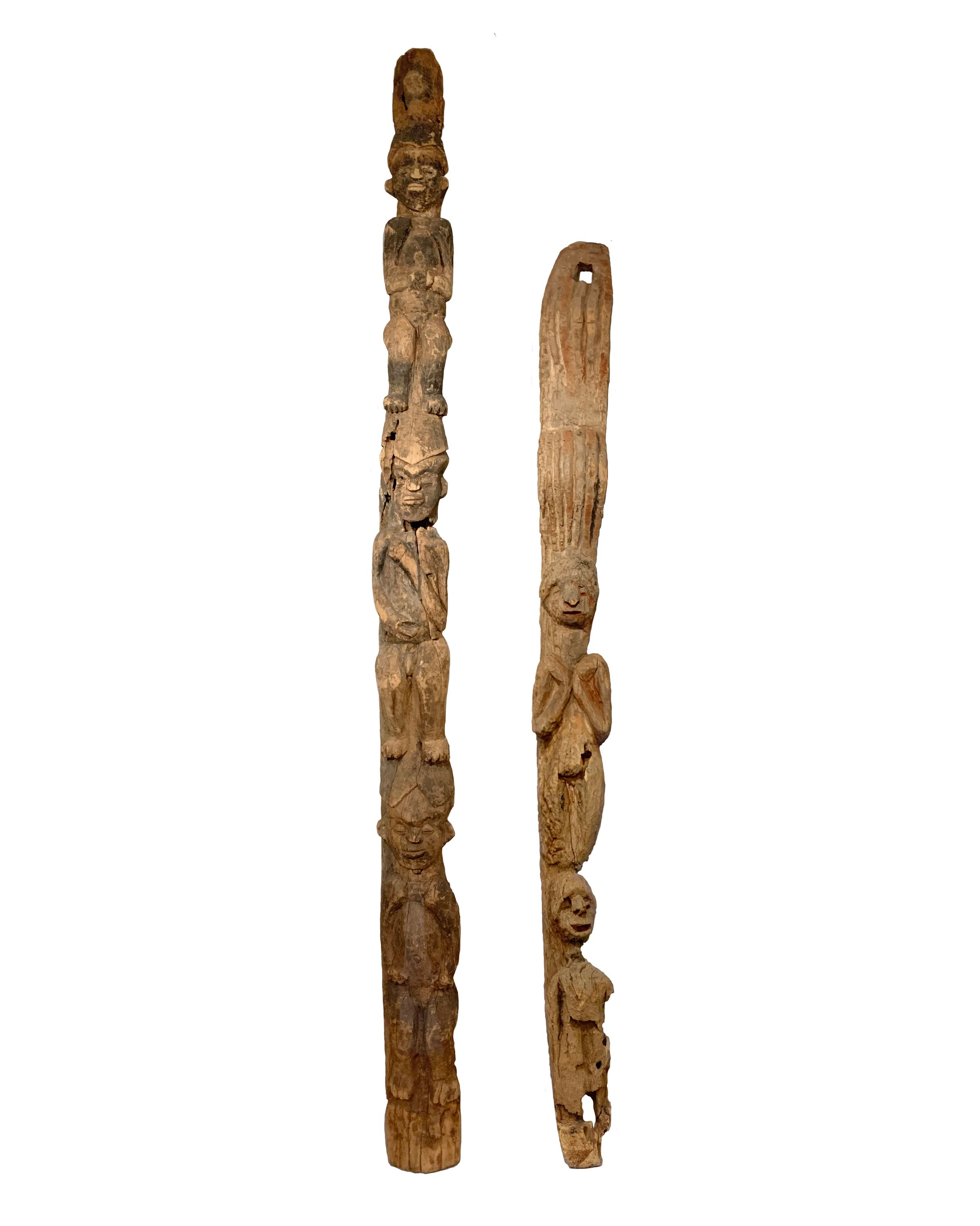 House Post with Figures