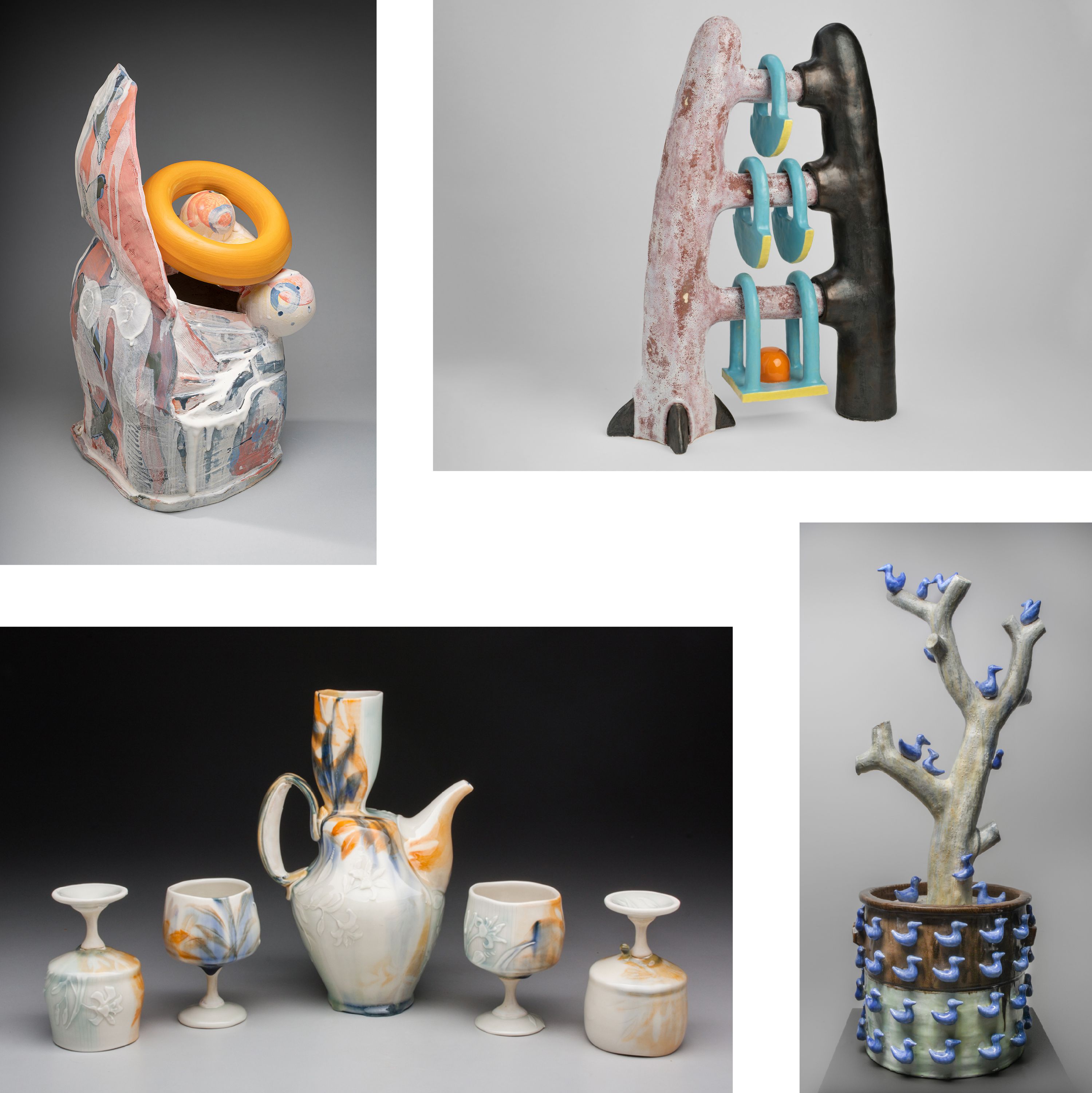 Ceramic art by Seuil, Hargraves, Ippoliti, & Sijan