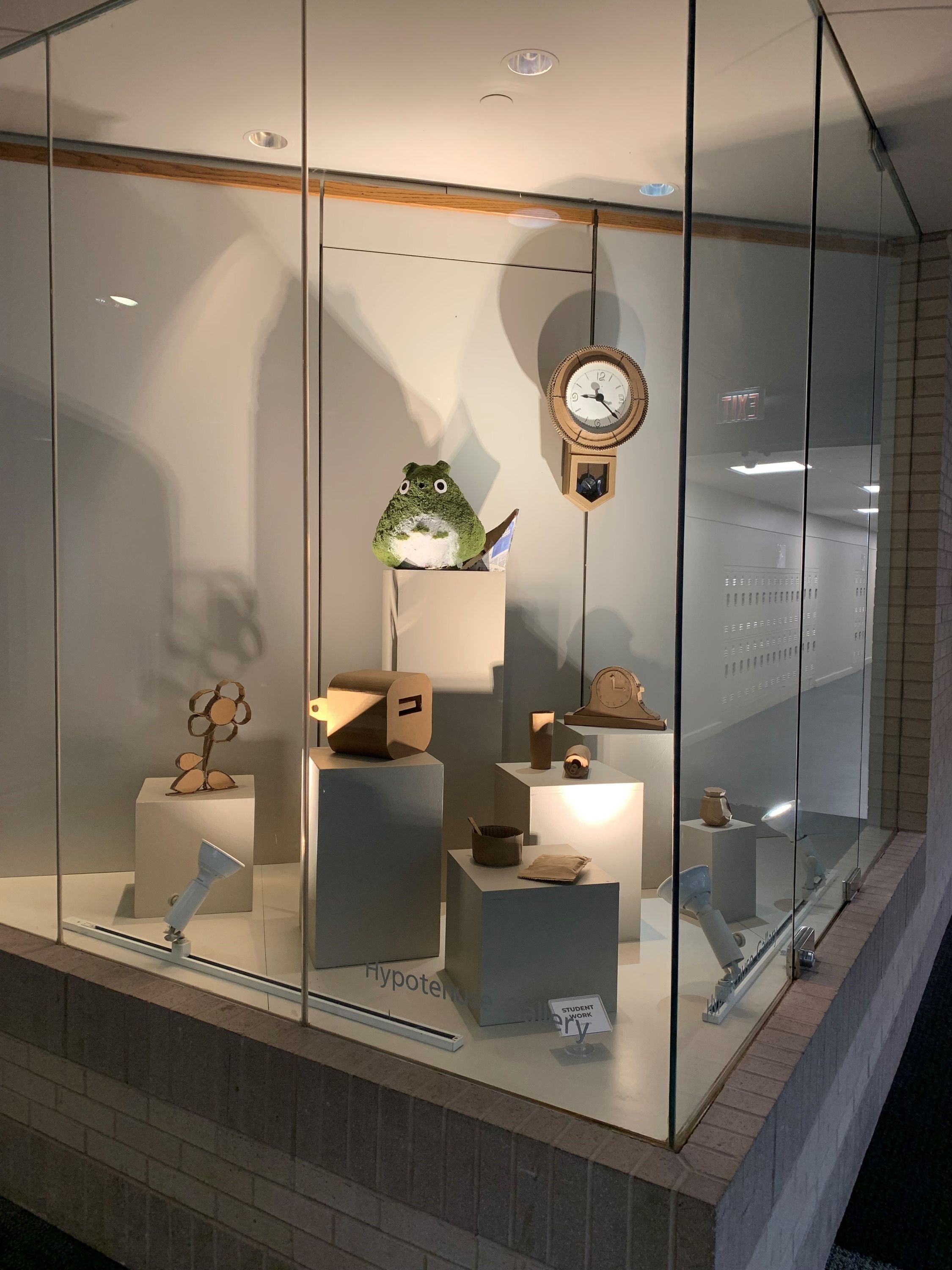 Hypotenuse Gallery: a Triangle-shaped gallery that is featuring a variety of sculptural work