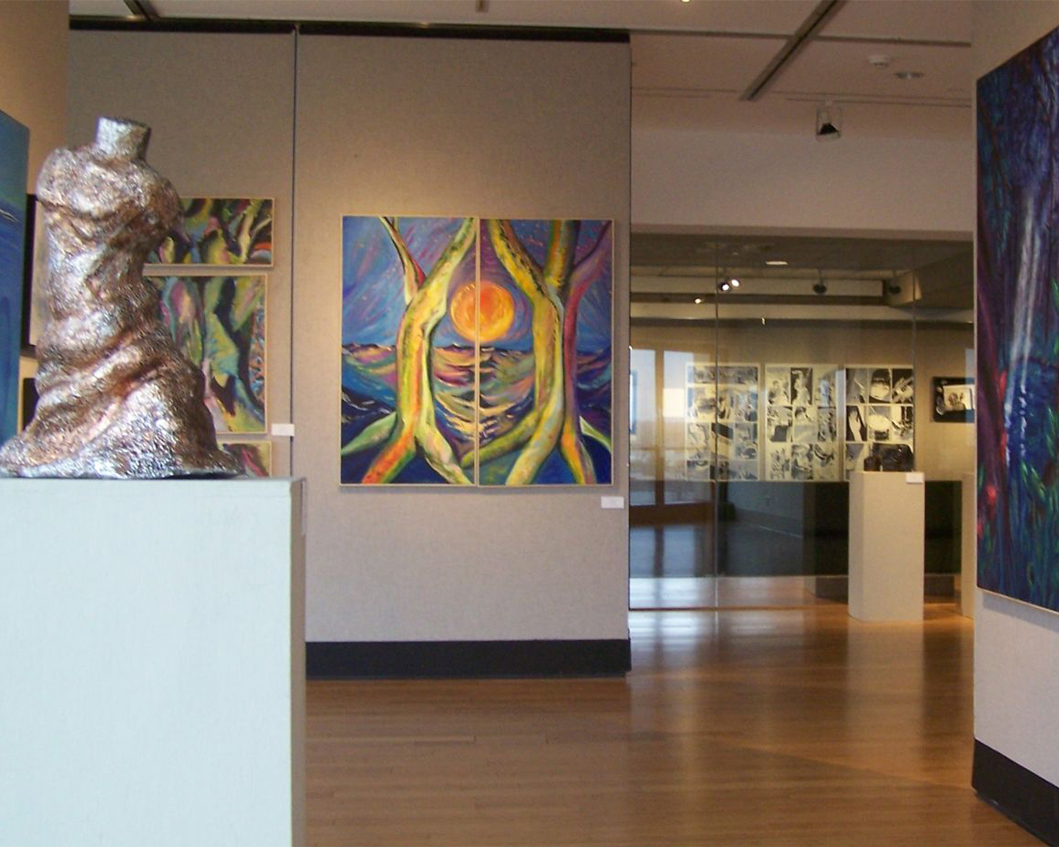 Burnell R. Roberts Triangle Gallery featuring Student Artwork - click on this image to access the Triangle Gallery Website