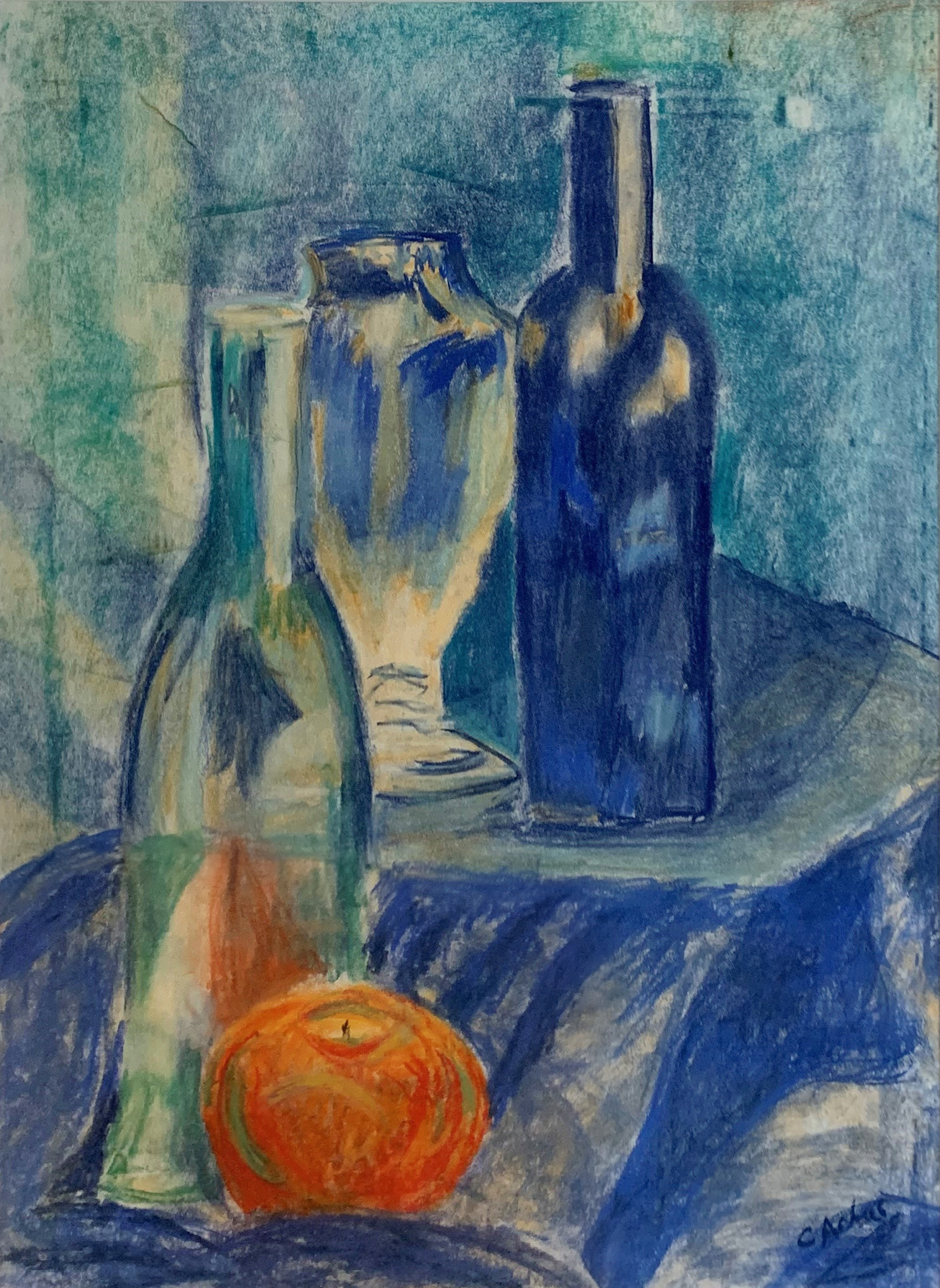 This art piece is named ‘Blue Bottle'