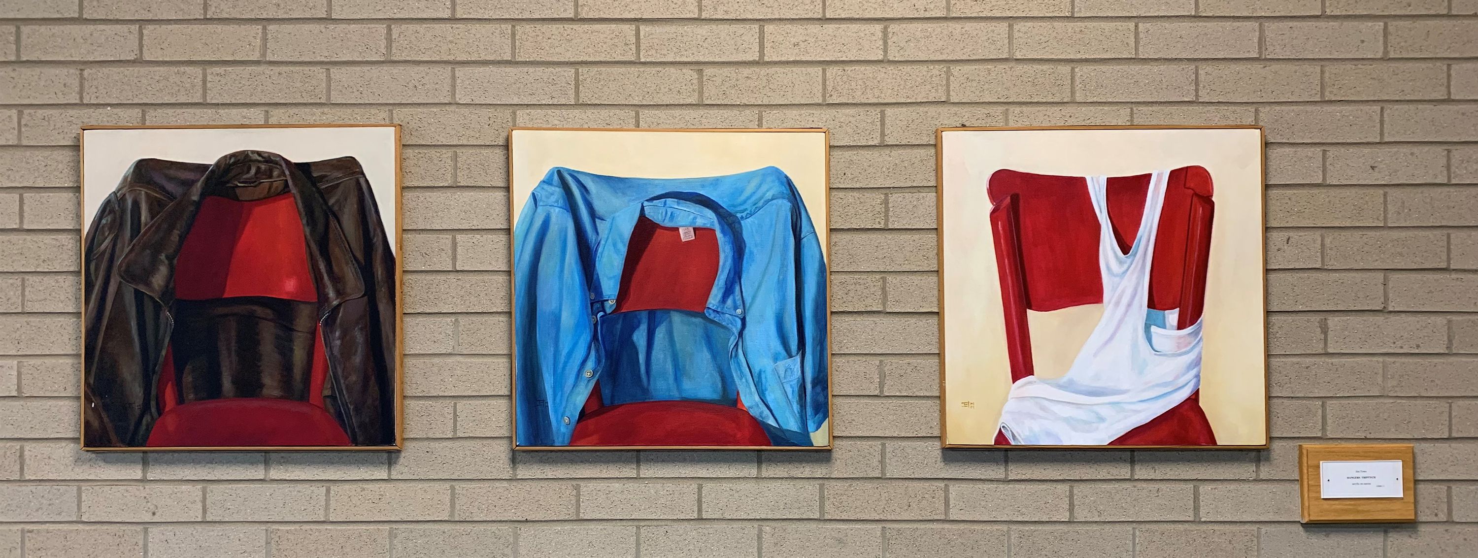 This art piece is named ‘Hangers - Triptych'