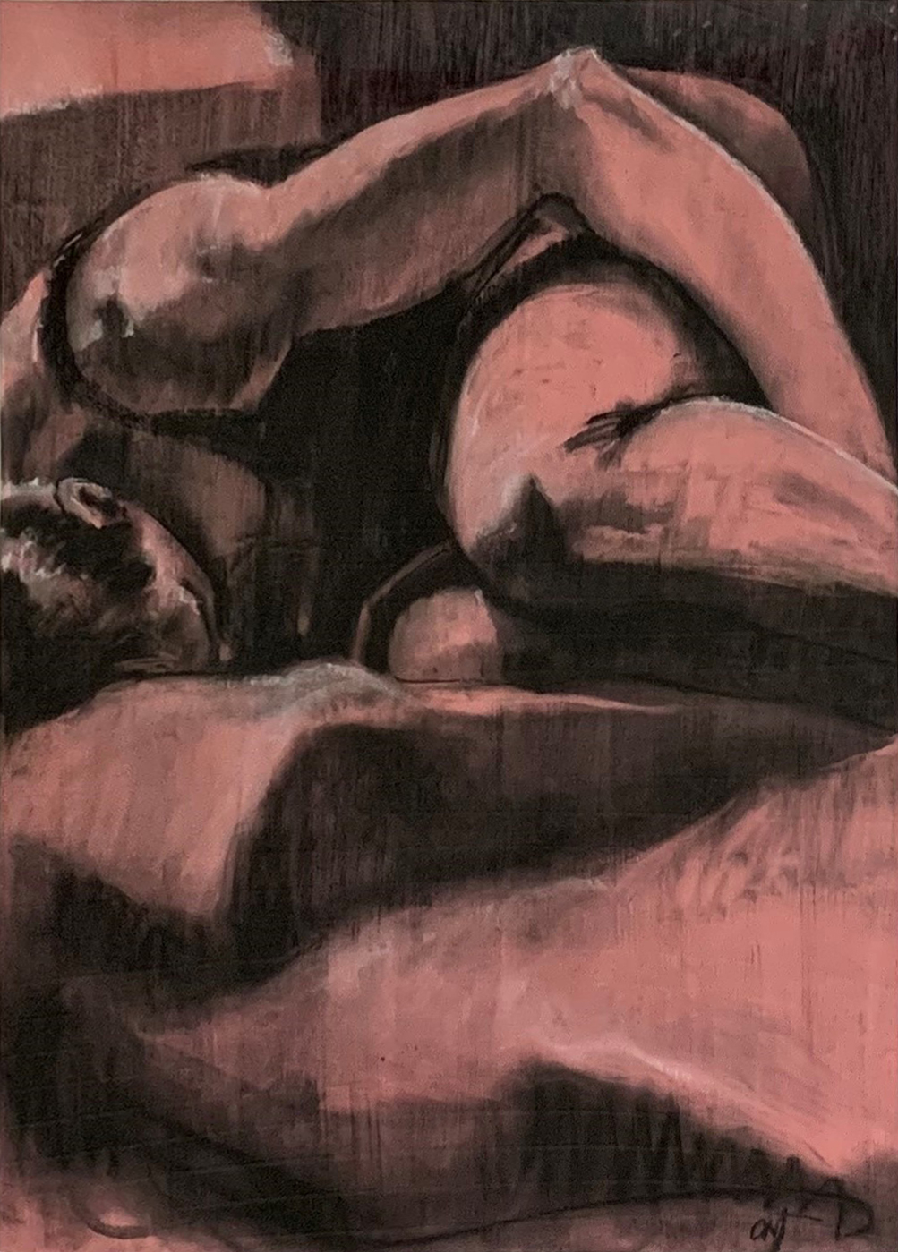 This art piece is named ‘Shattered Pink'