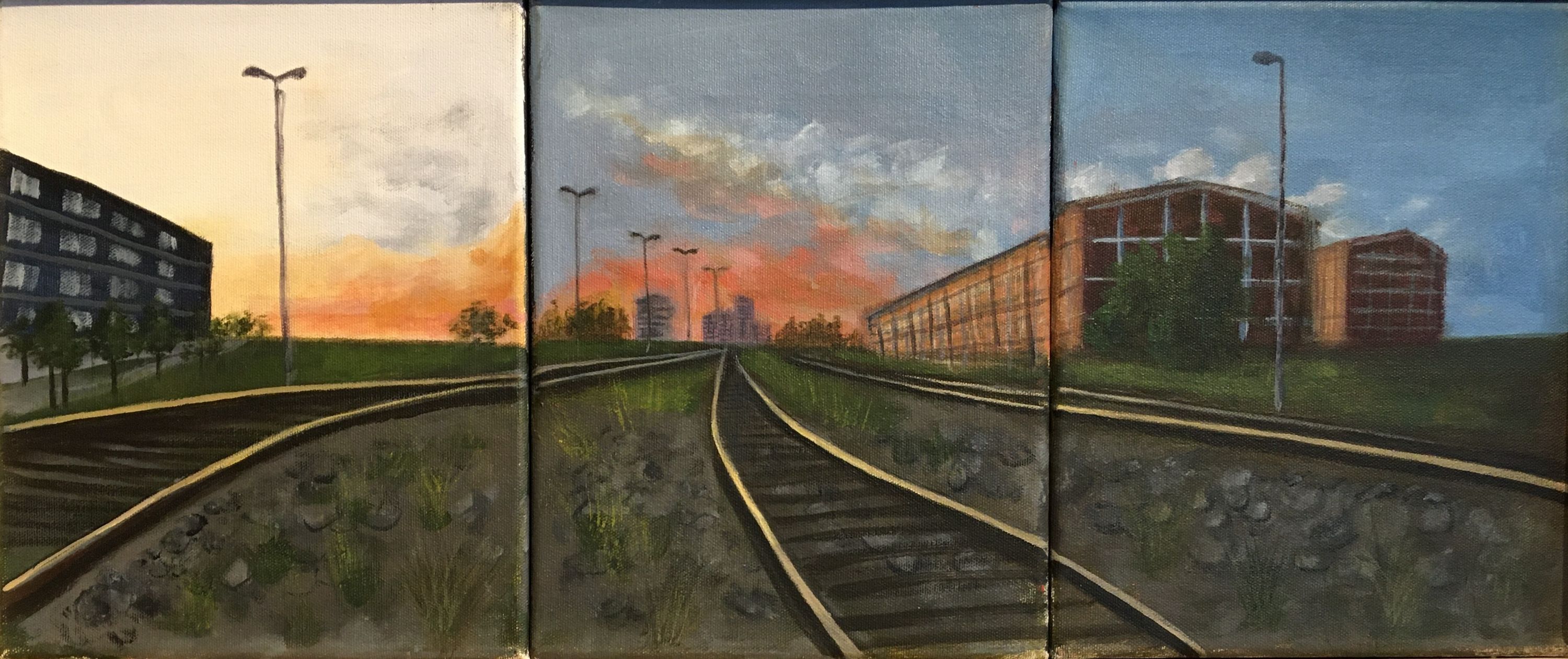 This art piece is named ‘A Railway'
