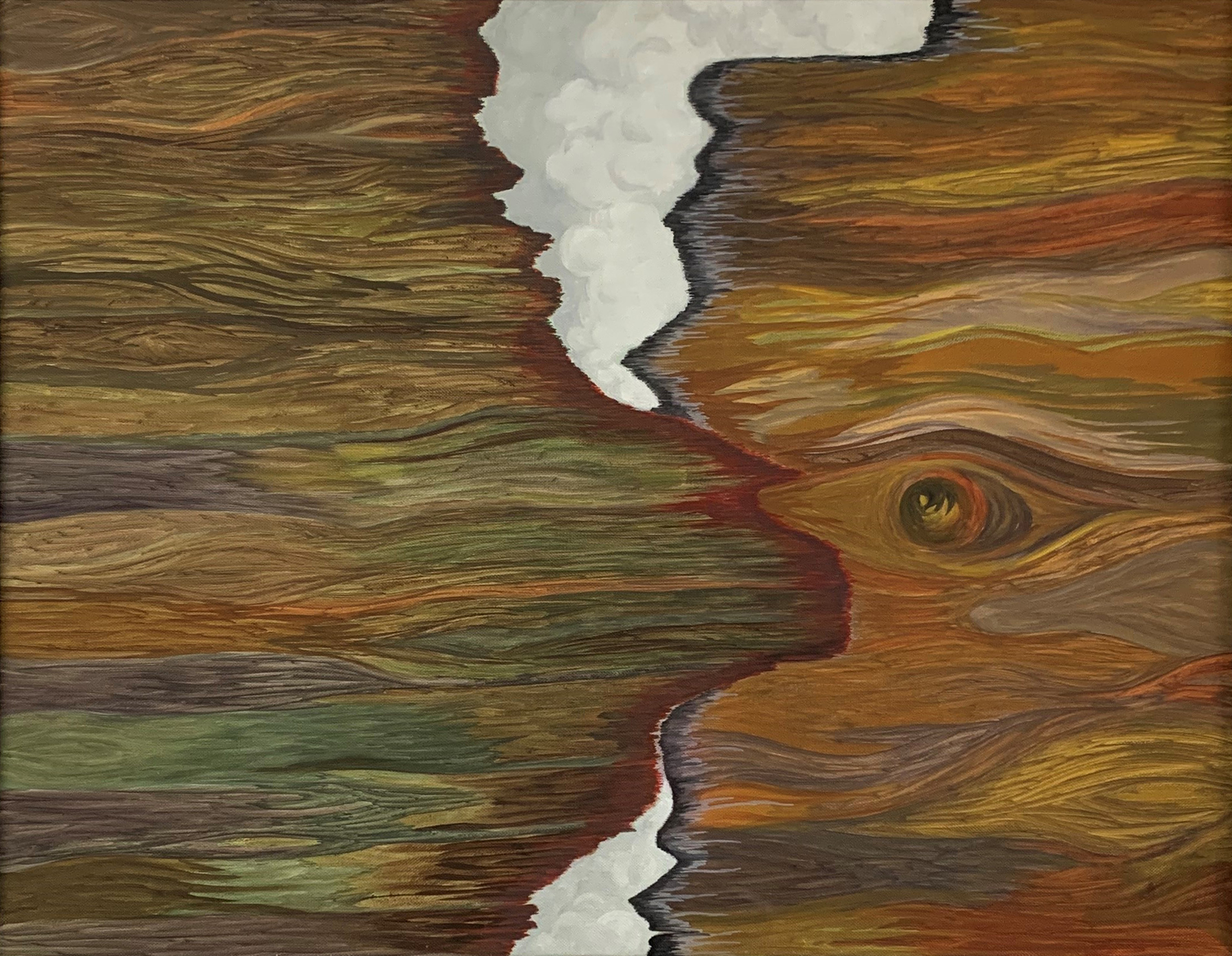 This art piece is named ‘Burnt Wood'