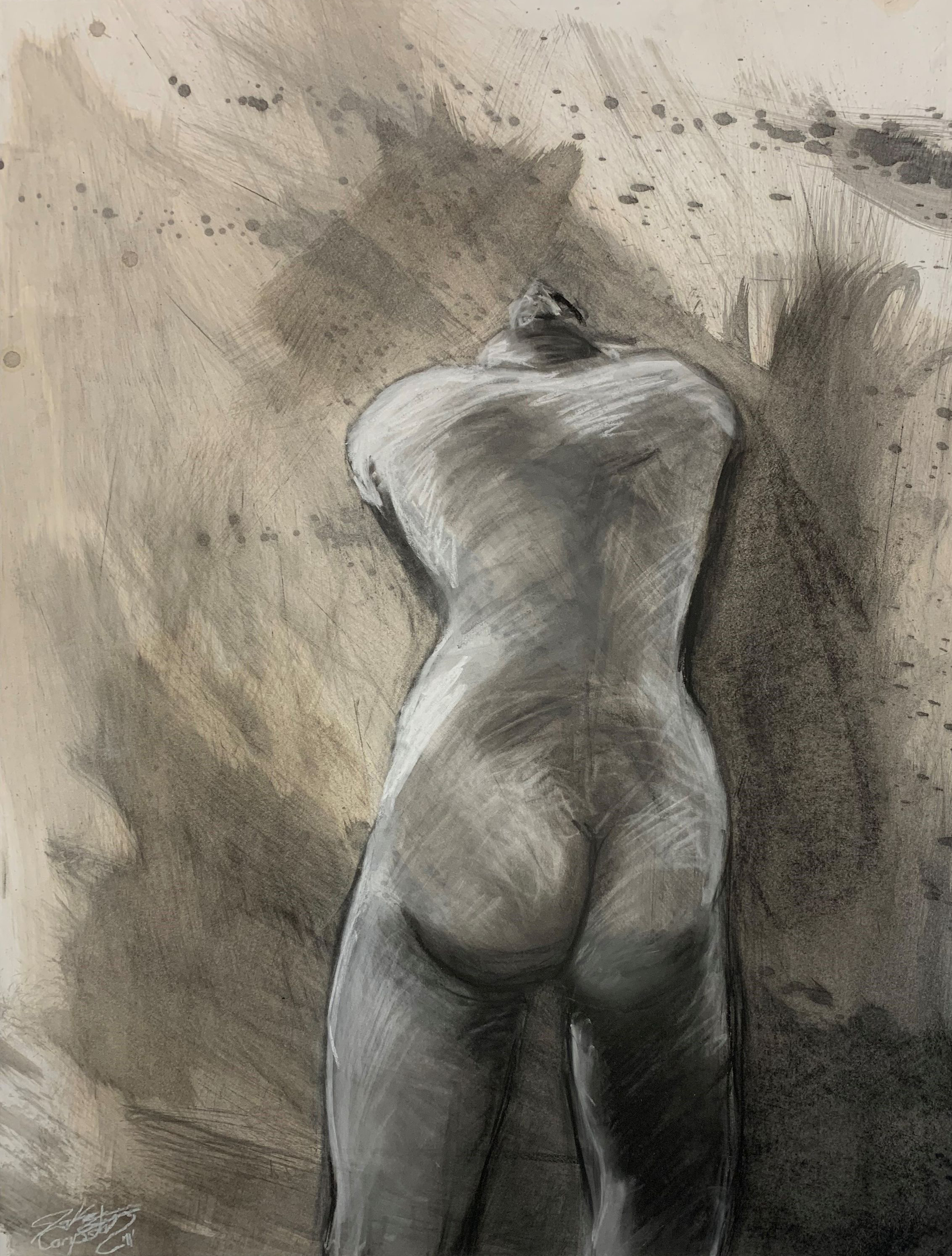 This art piece is named ‘Female Form in Fluid'