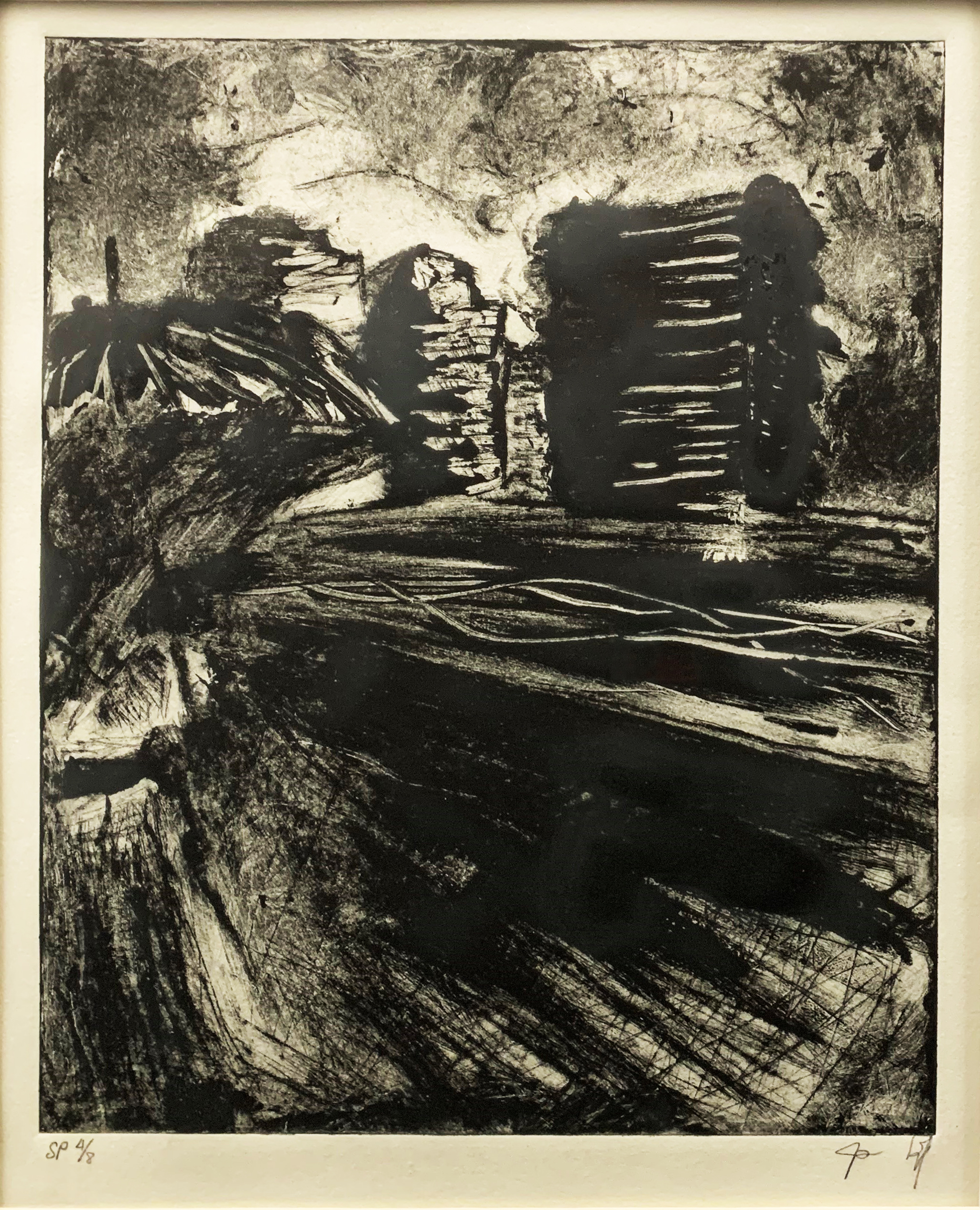 This art piece is named ‘Rain Down Darkness'