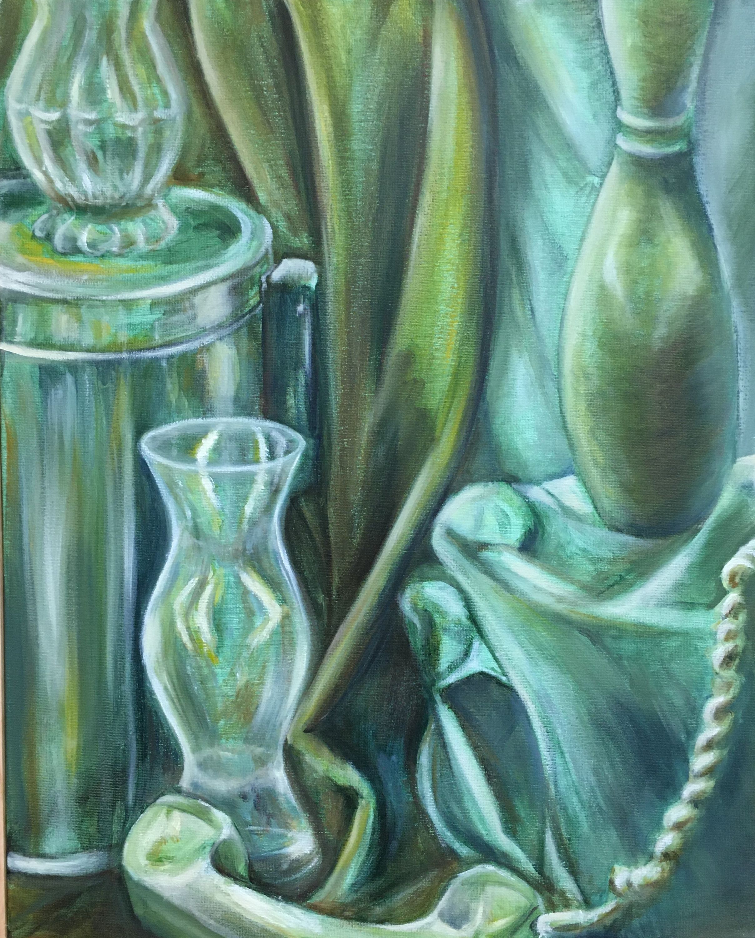 This art piece is named ‘Room of Green'