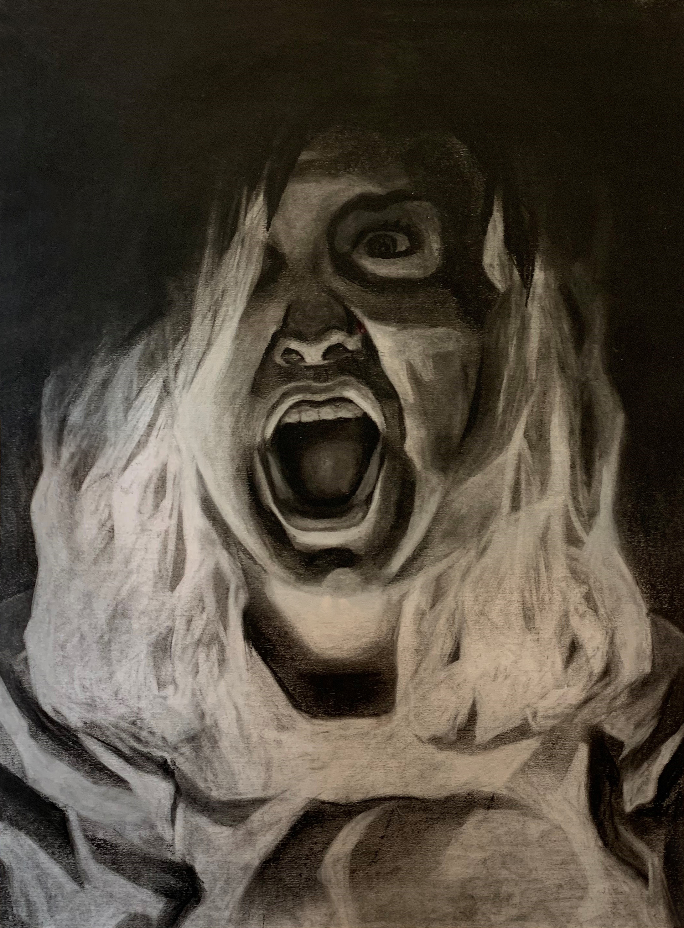 This art piece is named ‘Untitled' by Leah Mullins